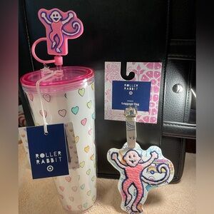 ROLLER RABBIT x target bundle: tumbler and luggage tag